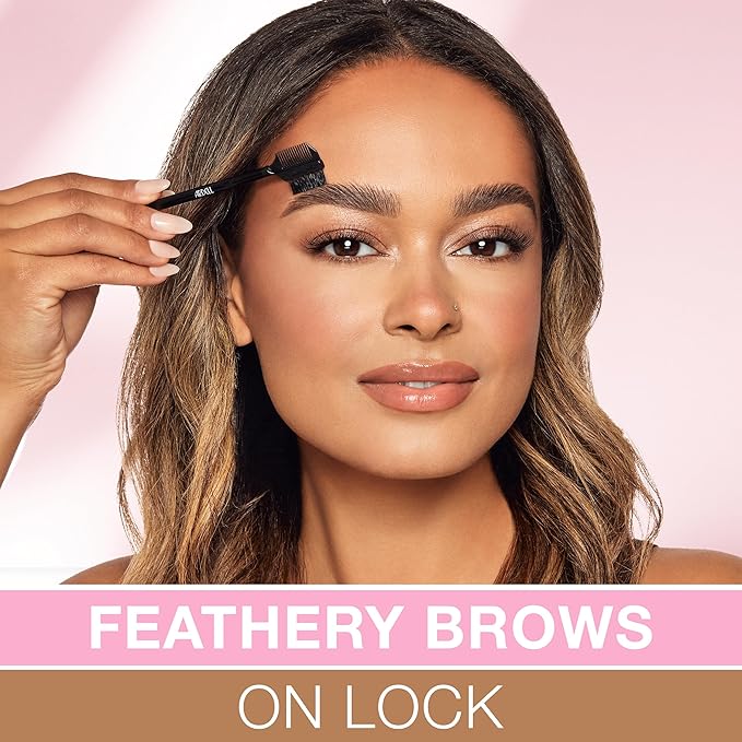 Ardell Brow Glue Taupe with Styling Brush ?€? Tinted Eyebrow Gel for Lamination Lift, All-Day Extreme Hold Brow Gel for Defined & Fluffy Brows, 0.35 oz