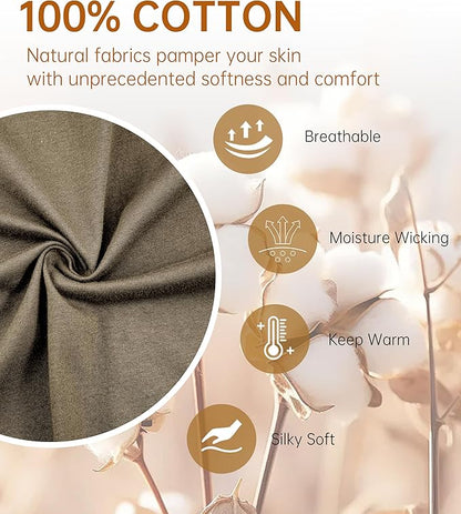 COLORFULLEAF Men's Bathrobes 100% Cotton Soft Comfort Breathable Short Sleeve Summer Kimono Mens Lightweight Robe