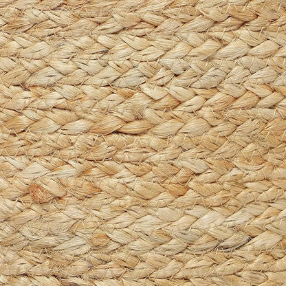 REDEARTH · Cylindrical Pouf Ottoman - Braided Pouffe Accent Sitting Round Footrest for Living Room, Bedroom, Nursery, kidsroom, Patio, Gym; 100% Jute Set of 2 (14.5"X14.5"X16"; Natural)