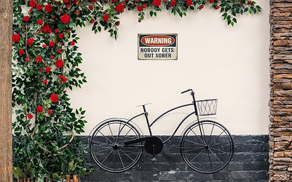 Vintage Tin Sign Retro Metal Funny Warning Signs for Home Decor Stylish Wall Art Plaques Gift for Bathroom Kitchen and Gothic Wall Decor in Every Room 12x8 in