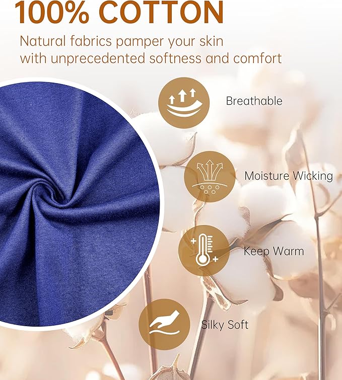 COLORFULLEAF Men's Bathrobes 100% Cotton Soft Comfort Breathable Short Sleeve Summer Kimono Mens Lightweight Robe