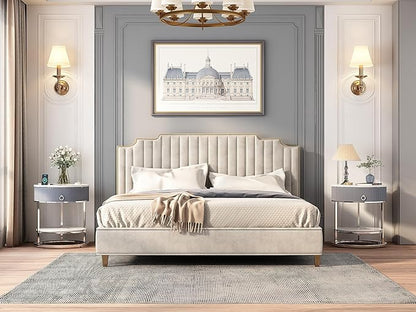 OIOG Modern End Table with Drawer, 2 Tier Side Table with Shelf, Round Nightstand with Sintered Stone Tabletop and Chrome Legs for Living Room, Bedroom, Home Office, Dorm, Silver