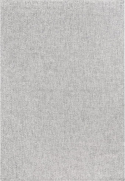 CAMILSON Easy Jute Rug 6x9, Indoor Outdoor Gray Color Farmhouse Area Rugs for Living Room Patio and Kitchen Rug, Solid Boho Woven Design, Easy-Cleaning, Washable Outside Carpet Alfombras (6 x 9)