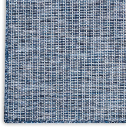 Nourison Positano Indoor-Outdoor Navy Blue 9' x 12' Area Rug, Easy Cleaning, Non Shedding, Bed Room, Living Room, Dining Room, Backyard, Deck, Patio (9x12)