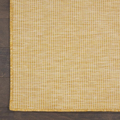 Nourison Positano Indoor/Outdoor Yellow 2'2" x 12' Area Rug, Easy Cleaning, Non Shedding, Bed Room, Living Room, Dining Room, Backyard, Deck, Patio (2x12)