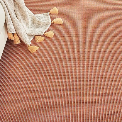 Nourison Positano Indoor/Outdoor Terracotta 2'2" x 10' Area Rug, Easy Cleaning, Non Shedding, Bed Room, Living Room, Dining Room, Backyard, Deck, Patio (2x10)