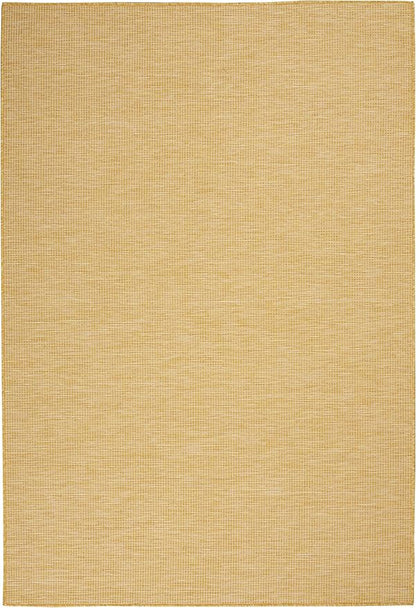 Nourison Positano Indoor/Outdoor Yellow 3' x 5' Area Rug, Easy Cleaning, Non Shedding, Bed Room, Living Room, Dining Room, Backyard, Deck, Patio (3x5)