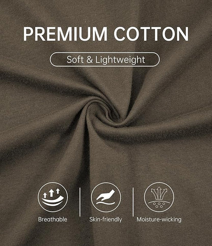 CF Men's Robe Cotton Bathrobe Soft Short Sleeve Bath Robes Shower Robe for Spa Soft Kimono Lightweight Sleepwear with Pockets