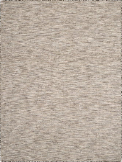 Nourison Positano Indoor-Outdoor Beige 8' x 10' Area Rug, Easy Cleaning, Non Shedding, Bed Room, Living Room, Dining Room, Backyard, Deck, Patio (8x10)