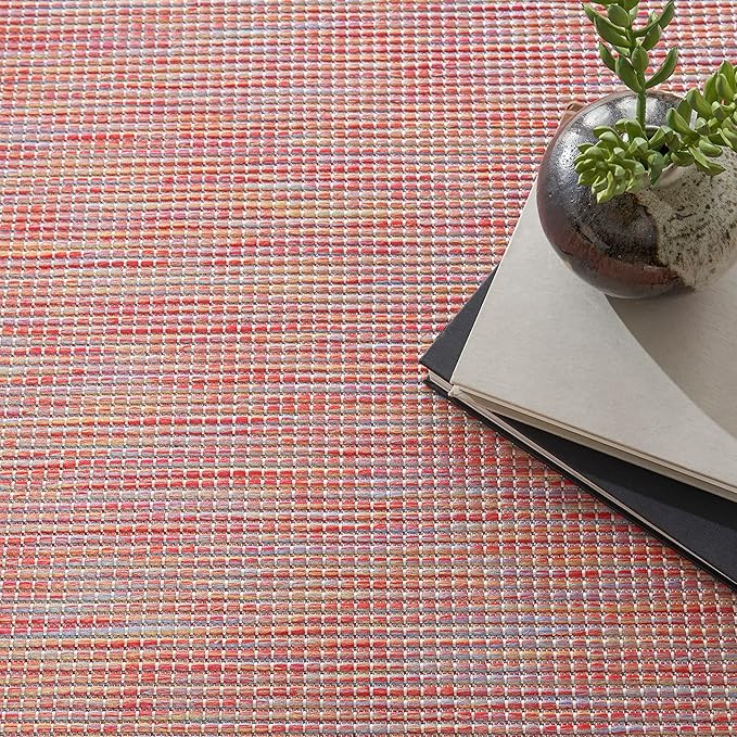 Nourison Home Positano Indoor/Outdoor Rainbow 6' x Round Area Rug, Easy Cleaning, Non Shedding, Bed Room, Living Room, Dining Room, Backyard, Deck, Patio (6 Round)