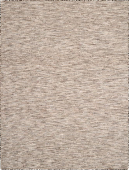 Nourison Positano Indoor-Outdoor Beige 9' x 12' Area Rug, Easy Cleaning, Non Shedding, Bed Room, Living Room, Dining Room, Backyard, Deck, Patio (9x12)