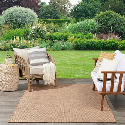 Nourison Home Positano Indoor/Outdoor Jute 9' x 12' Area Rug, Easy Cleaning, Non Shedding, Bed Room, Living Room, Dining Room, Backyard, Deck, Patio (9x12)