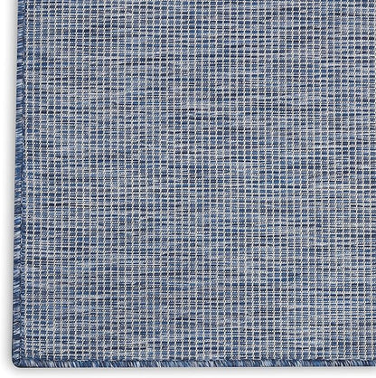 Nourison Positano Indoor/Outdoor Navy Blue 3' x 5' Area Rug, Easy Cleaning, Non Shedding, Bed Room, Living Room, Dining Room, Backyard, Deck, Patio (3x5)