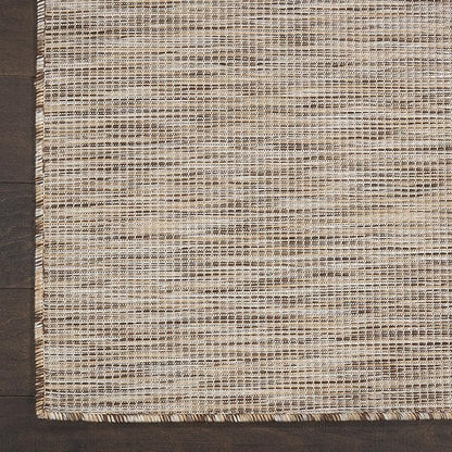 Nourison Positano Indoor/Outdoor Beige 2'2" x 10' Area Rug, Easy Cleaning, Non Shedding, Bed Room, Living Room, Dining Room, Backyard, Deck, Patio (2x10)
