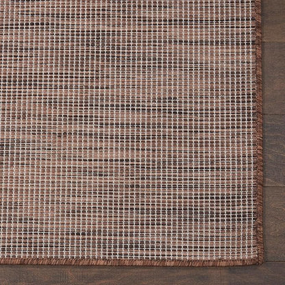 Nourison Positano Indoor-Outdoor Natural 9' x 12' Area Rug, Easy Cleaning, Non Shedding, Bed Room, Living Room, Dining Room, Backyard, Deck, Patio (9x12)