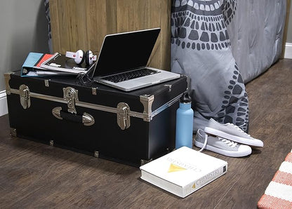 Seward Essential Trunk with Lock, Black, 30-Inch